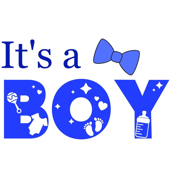 It's a boy, Baby shower, Svg, Jpg, Jpeg, Png transparent background, sublimation, t-shirt design, gender reveling, file digital download