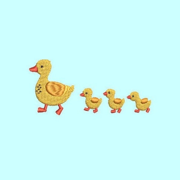 Baby Duck Embroidery Design, Mama Duck embroidery, Animal Embroidery Design, Machine Embroidery Design, 14 Sizes, Instant Download