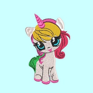 Cute Unicorn Embroidery Design File, Cute Unicorn Embroidery Design File for machine, 8 Sizes, 4x4, Instant Download DST, EXP, VP3, PES