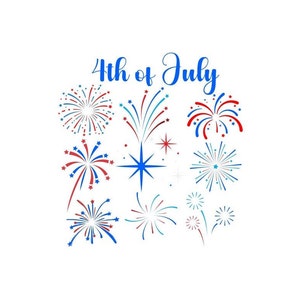 4th of July Fireworks  SVG, PNG, JPG, Firework America svg, Independence day, Firework svg, Silhouette Cricut file digital download