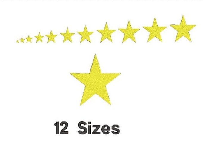 Mini Star Machine Star Embroidery Designs, Mini Star Embroidery, Machine Embroidery ...
