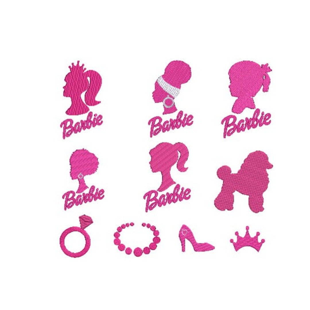 Barbie Embroidery Design, Barbie Embroidery Files, Bundle Barbie