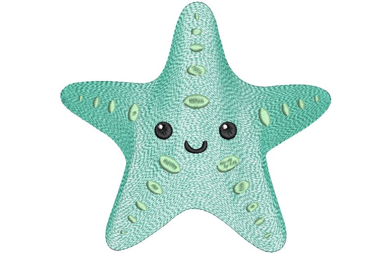 Starfish Embroidery 10 Sizes Instant File Download Etsy