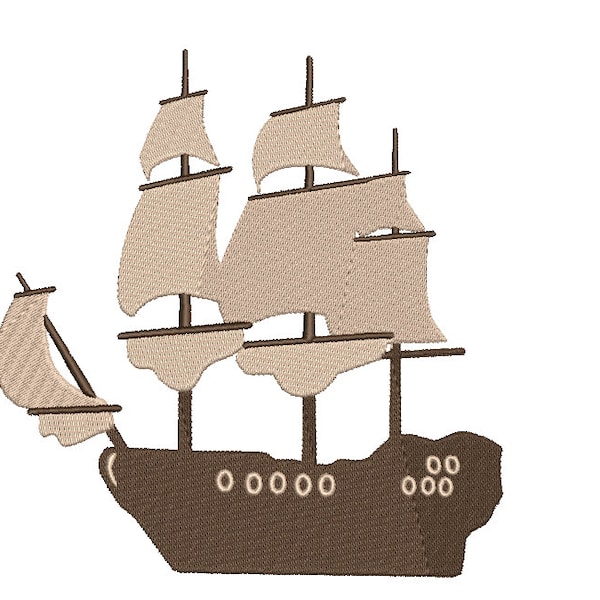 Sail Boat embroidery design. Sail Boat . Boat Silhouette. Sail Boat Fill Design. Ship embroidery Design. Machine embroidery design.7 sizes.