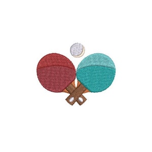 Ping Pong Embroidery Design, Table Tennis Embroidery Design, Sport Embroidery,  Machine Embroidery Design, 4 x 4, 4 Sizes, Instant Download