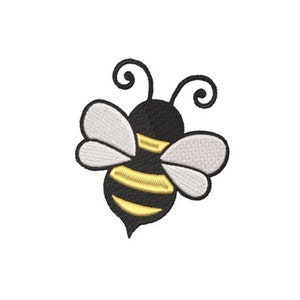 Bee Embroidery Design, Mini Bee Embroidery Design, Machine Embroidery Design, 8 Sizes,16 Formats,  4 x 4,  , Instant Download