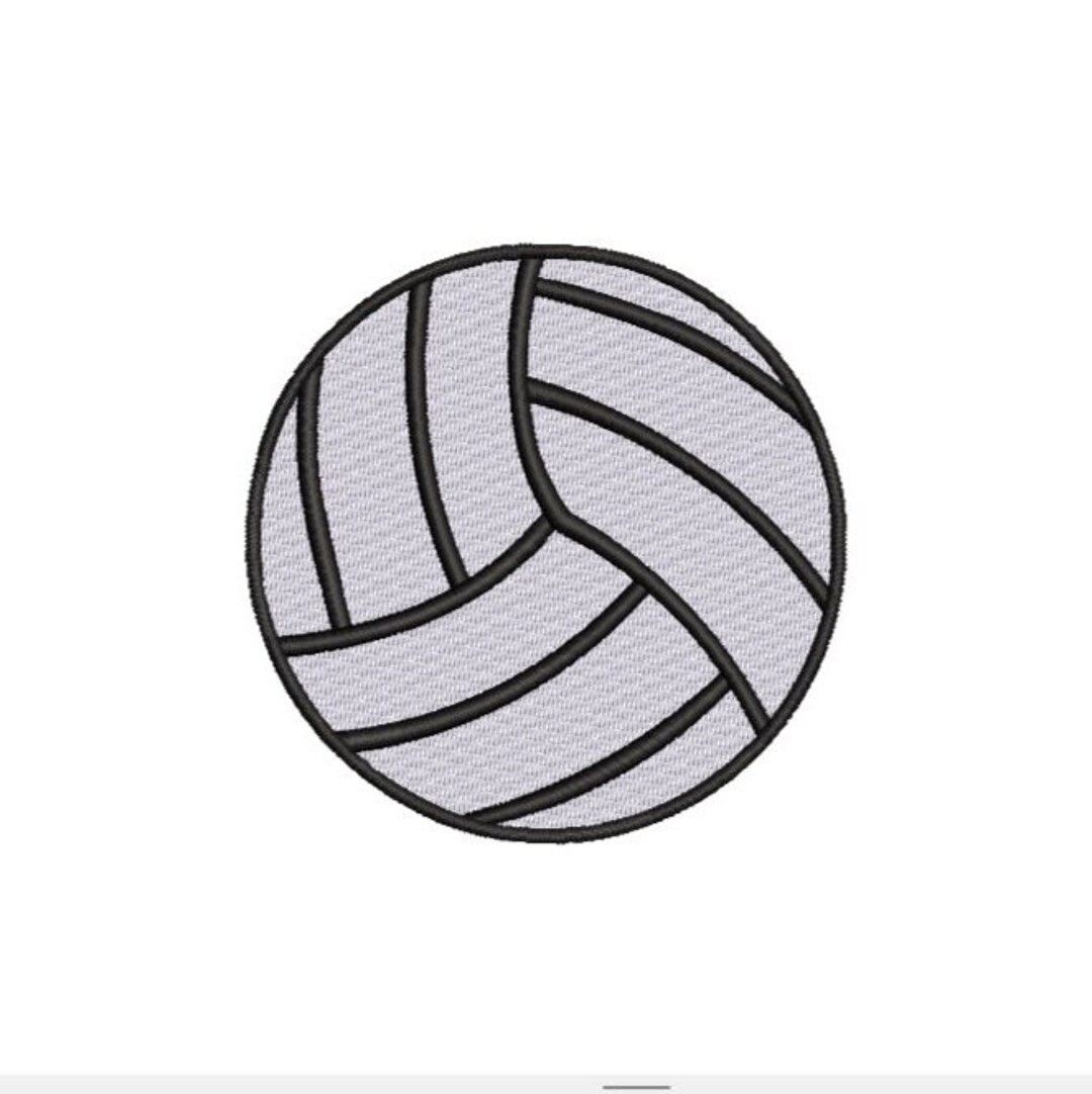 Volleyball Embroidery Design, Volleyball Embroidery Files, Sport