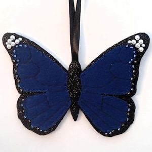 Blue butterfly decoration