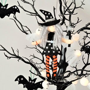 Halloween witch doll decoration