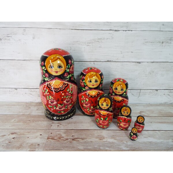Authentic Russian Nesting Dolls Etsy