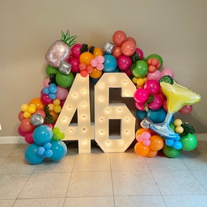 Tropical Balloons DIY Balloon Garland Kit | Margarita Balloons | Bridal Shower | Baby Shower | First Birthday | Fiesta Balloons