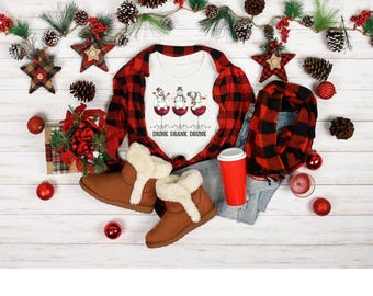 Drink Drank Drunk” Christmas Shirt