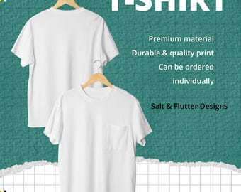 Customizable Crewneck T-Shirt – Personalized Text, Logo, Design