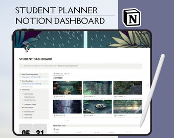 Notion College Template Etsy