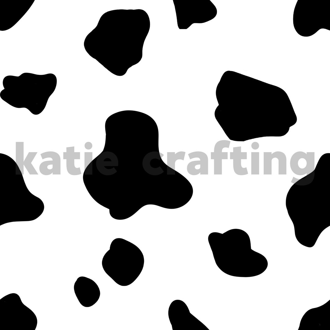 Cow Print Seamless Pattern Digital File JPG &amp; PNG - Etsy