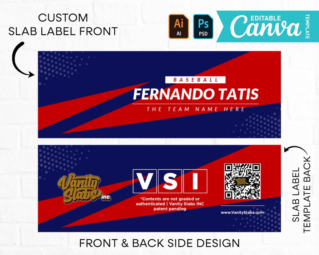 DIY Sports Label Design, Trading Card Slab Label, LABEL for Sports DIY Sports Label Design, Trading Card Slab Label, LABEL for Sports