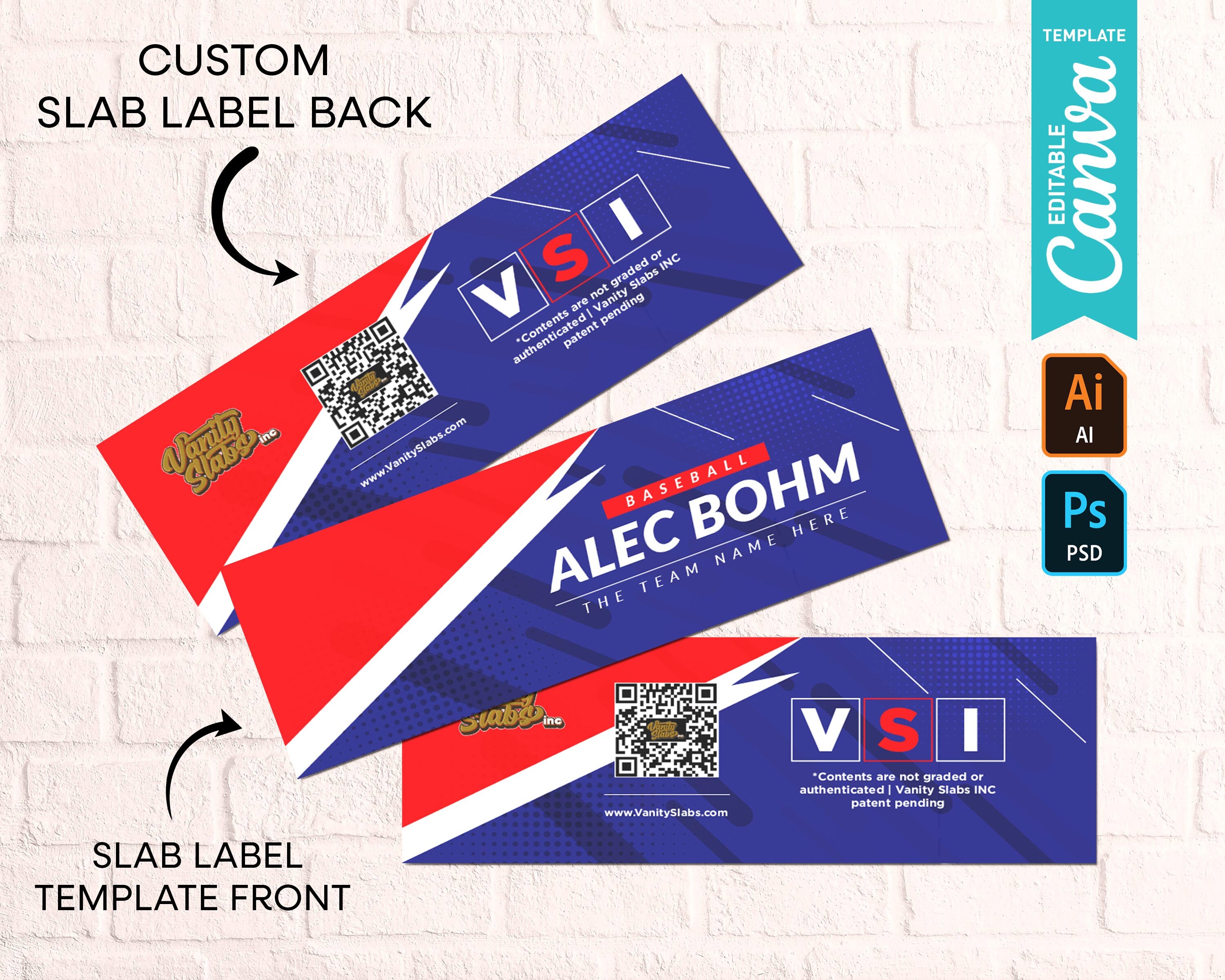 Custom Label Design for Treading Card Holder Trading Card Etsy