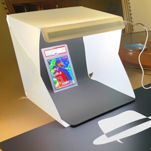 Sports Cards Vanity LED Photo Box Size Small (8in by 8in) for Baseball Football Hockey Basketball