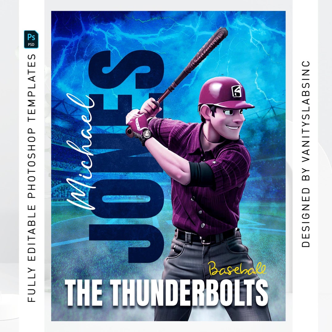 DIY Sports Card Template, Custom Trading Cards Template, Sports Poster