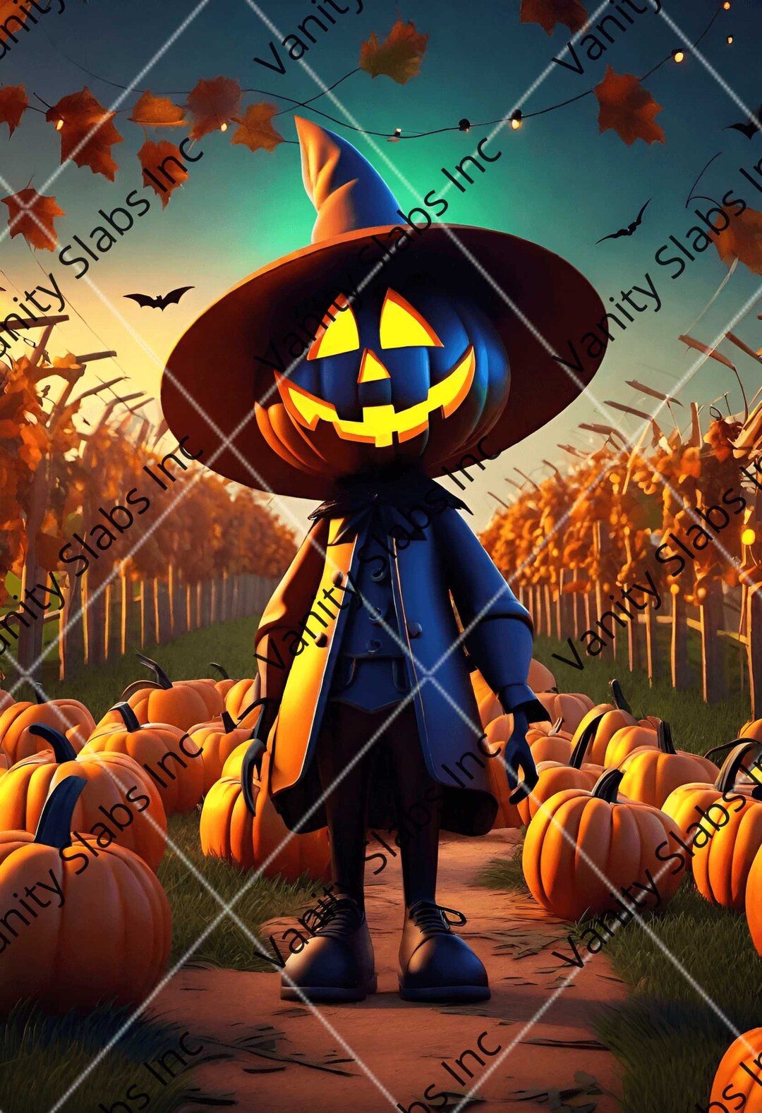 Halloween Ai Digital Art Wallpaper Trading Card Poster JPEG - Etsy
