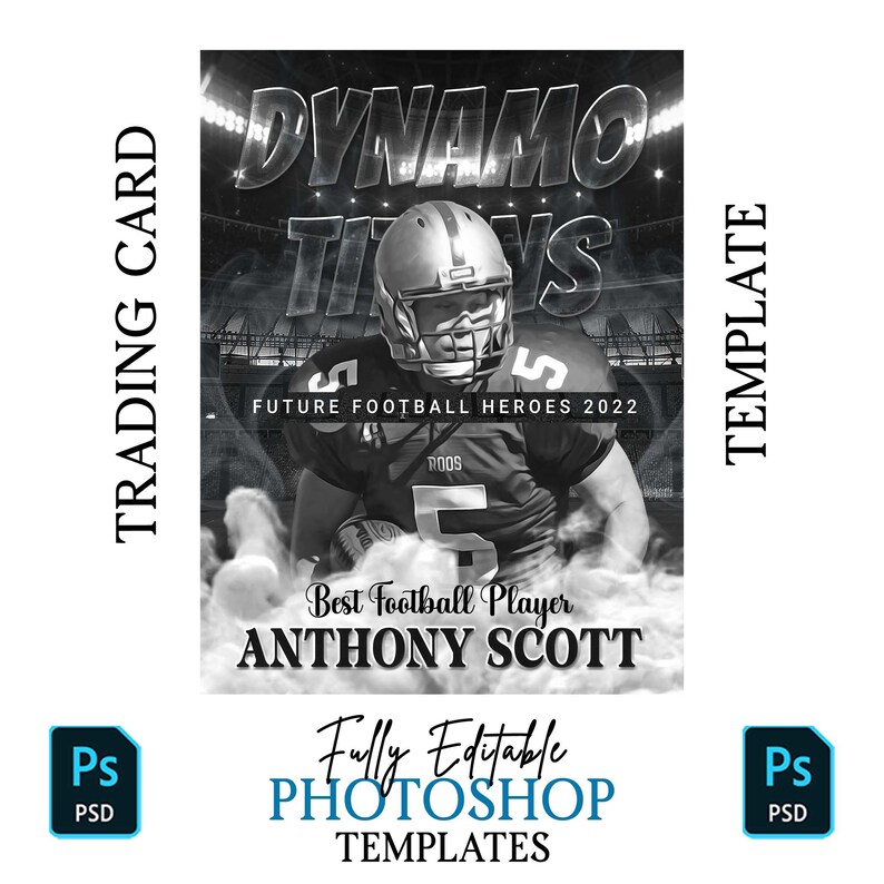 Custom Sports Card Template, Sports Card Template, Sports