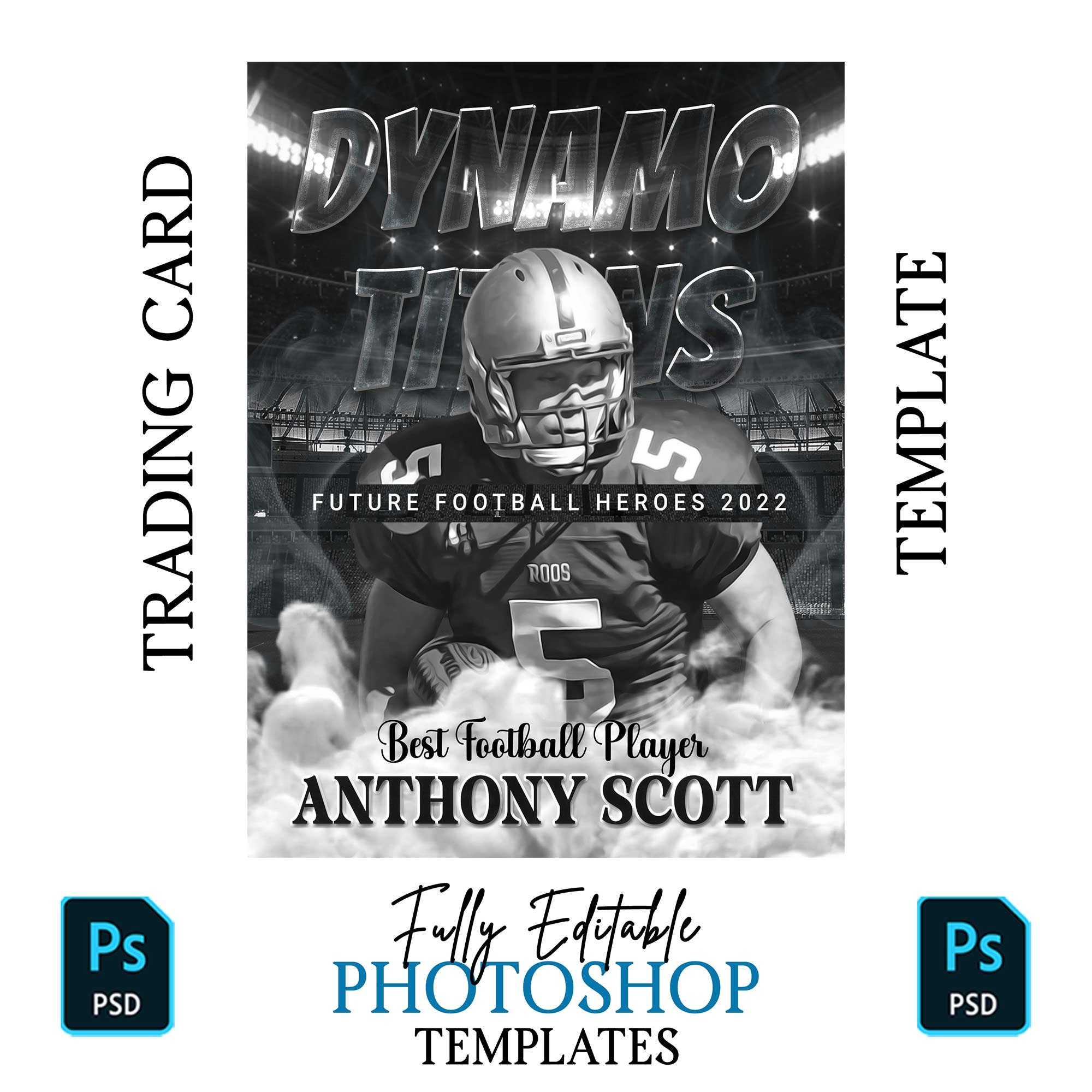 Custom Sports Card Template, Sports Card Template, Sports Poster, Sports Collage