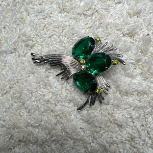 Vintage Emerald Brooch