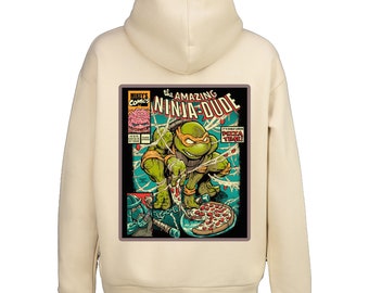 Ninja Turtles Vintage OVERSIZE Unisex Hoodie Sweatshirt, Turkish Cotton Unisex Hoodie, OVERSIZE Hoodie