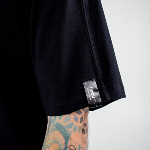 Evening Sesh Oversized T-shirt : bold design, longer back & pocket. image 9