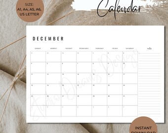 Blank Month A5 Template - Etsy