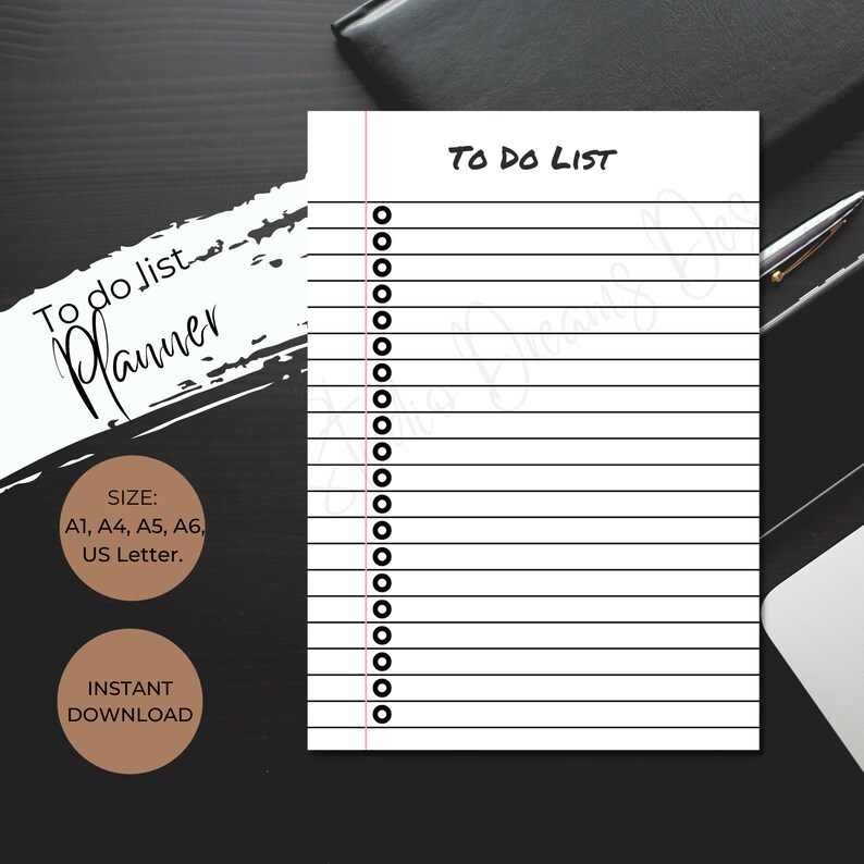 Lined to Do List PNG Printable Simple Tasks List Template - Etsy Australia