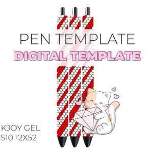 Christmas Candycane Rhinestone Digital Template Inkjoy Gel SS10 12x52