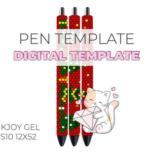 Christmas Tree Scene Siam Rhinestone Digital Template Inkjoy Gel SS10 12x52