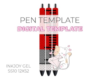 Nurse Doctor Syringe Rhinestone Digital Template Inkjoy Gel SS10 12x52