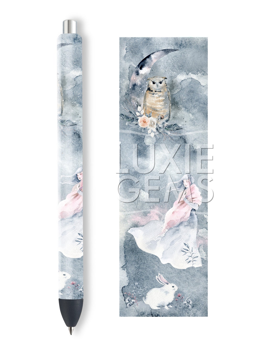 Winer Girl Owl Rabbit Vinyl Pen Wrap P210 - Etsy