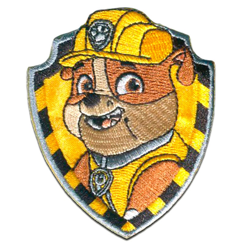 Paw Patrol © | Patches, iron-on images, applications, iron-on, stickers Rubble 7 x 6 cm