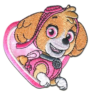 Paw Patrol © | Patches, iron-on images, applications, iron-on, stickers Skye 6.8 x 6.3 cm