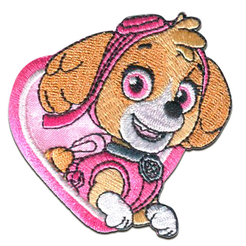 Paw Patrol © | Patches, iron-on images, applications, iron-on, stickers Skye 6.8 x 6.3 cm