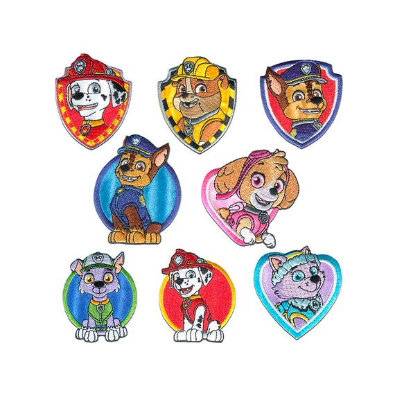 Paw Patrol © | Aufnäher, Bügelbild, Applikationen, Patches, Flicken, Zum Aufbügeln, Sticker