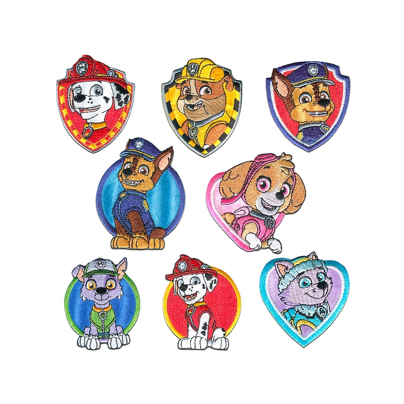 Paw Patrol © | Patches, iron-on images, applications, iron-on, stickers image 1