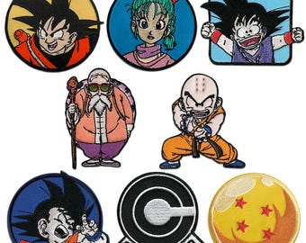 Dragon Ball - Toppe termoadesive Patch Toppa Applicazioni cucire adesive