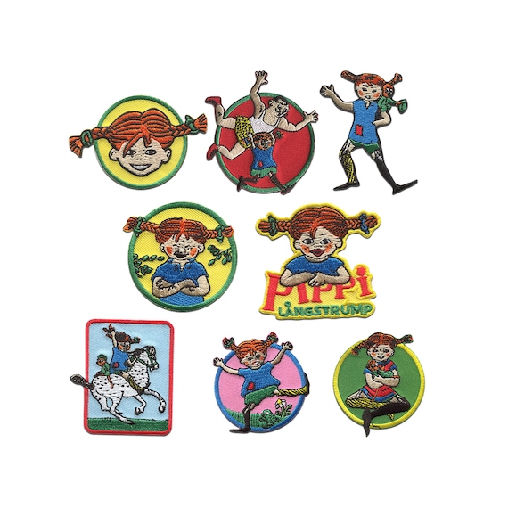 ⚠️ pippi Pippi Longstocking © | Iron on Patch Application Badge
