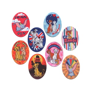 Disney Classics © | oval Aufnäher Bügelbild Aufbügler Patches Flicken Zum Aufbügeln
