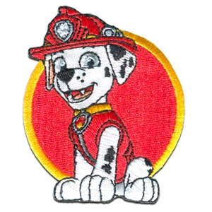 Paw Patrol © | Patches, iron-on images, applications, iron-on, stickers Marshall 7.5 x 6 cm