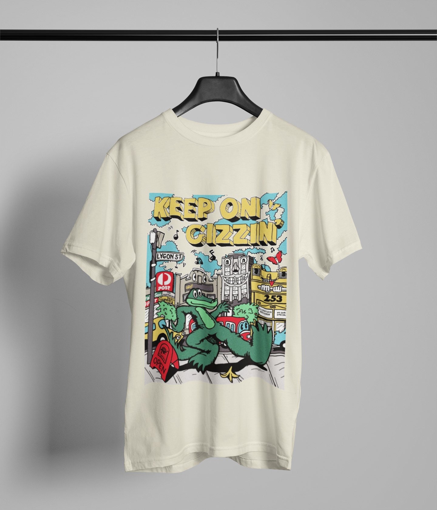 Discover Keep On Gizzing shirt, King Gizzard And The Lizard Wizard Rock T-Shirt.