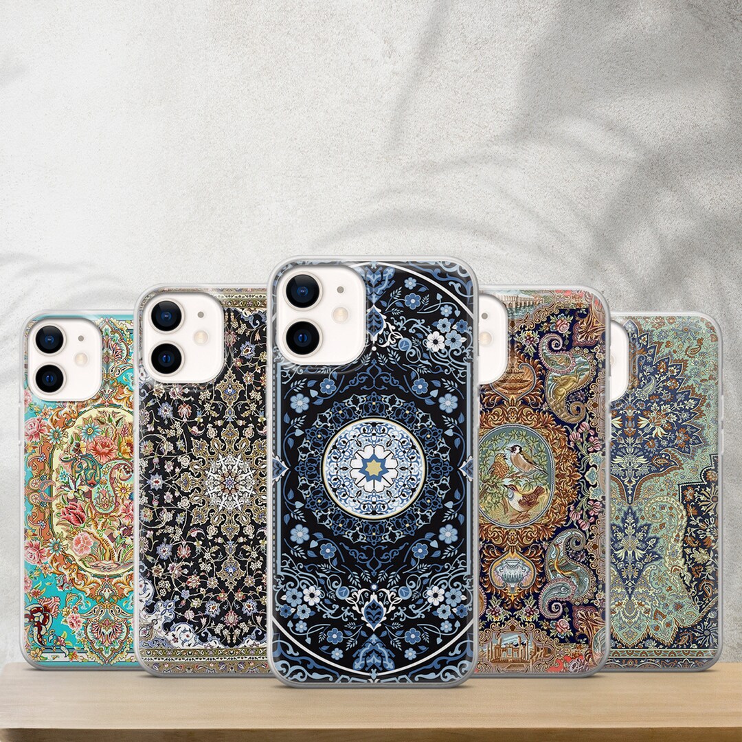Rug Bohemian Phone Case Carpet Art Cover for Iphone14 Pro 13 Etsy
