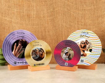 Personalized Acrylic Song Plaque: Custom Photo & Music Keepsake