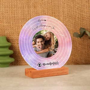 Personalized Christmas Song Plaque: Custom Acrylic Photo Keepsake