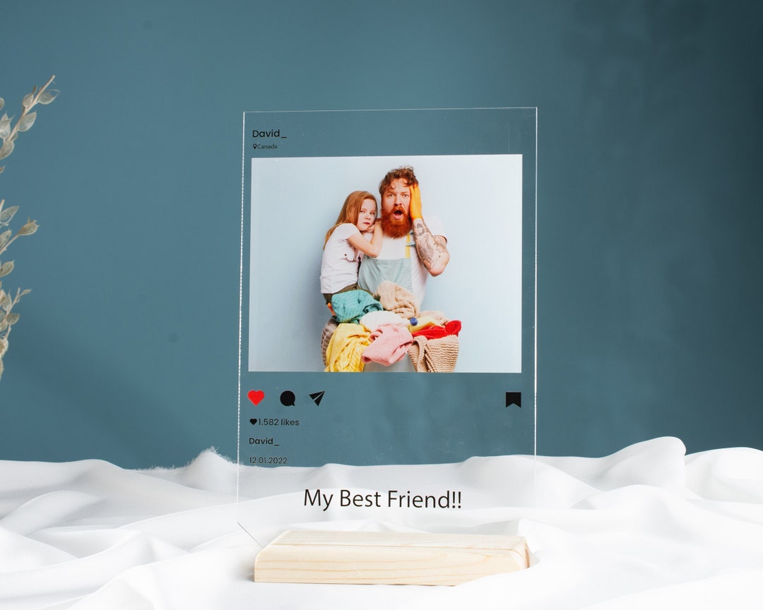 Personalized Photo Acrylic Plaque, Custom Home Decor, Christmas Gift ...