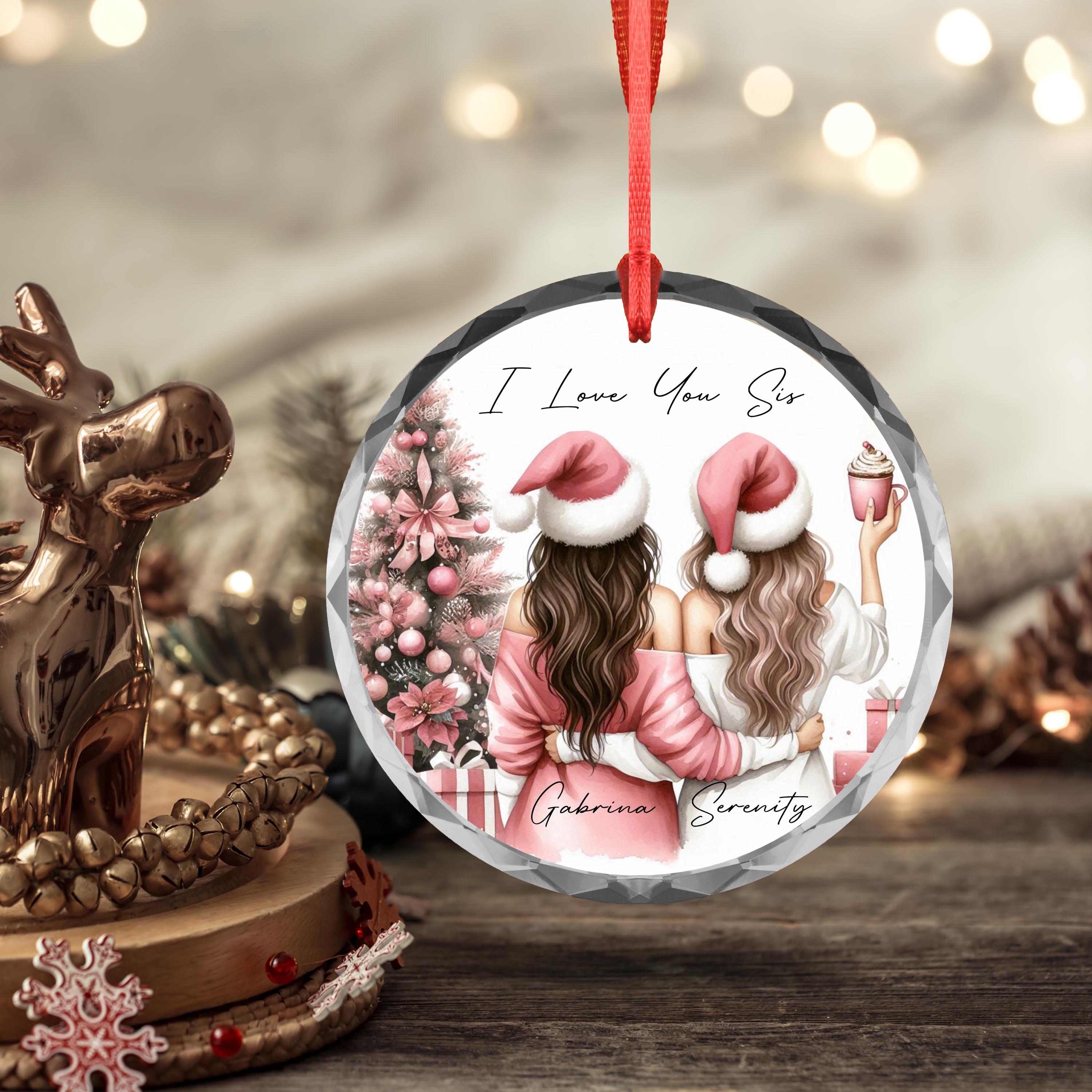 3D Sister Christmas Ornament 2025, Sister Gifts From Sisters